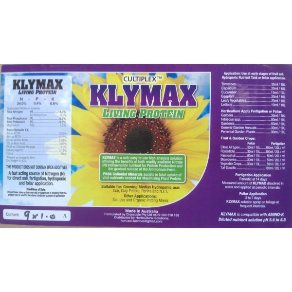 Klymax 1L Nitrogen protein booster.