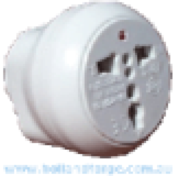 Round Earth adapter plug