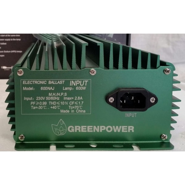 GreenPower 600W Dimmable Electronic Ballast- Full Variable Wattage