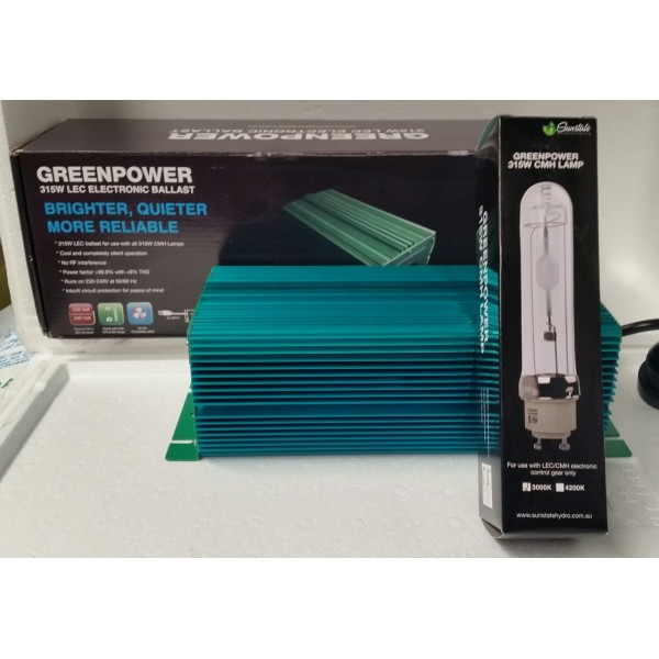 GreenPower 630W LEC Full Kit. Ballasts, Lamps, double holders with Large Adjusta shade