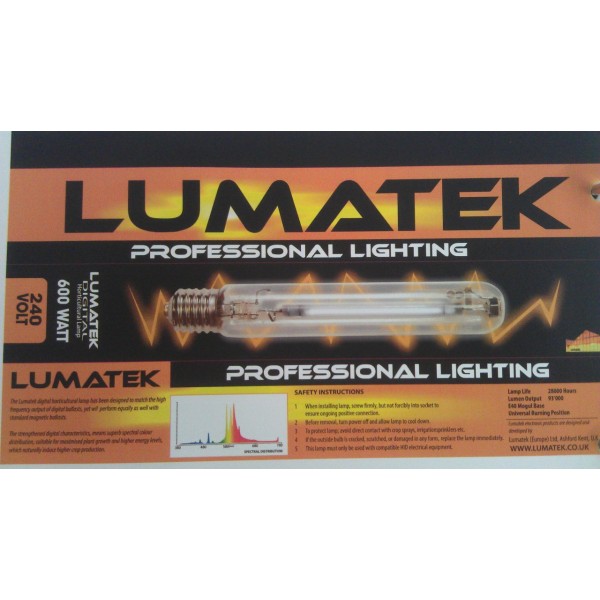 Lumatek Digital Lamp 600W 400V