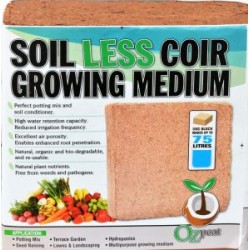 OzPeat Coco coir blocks 5kg. 75L expanded volume.