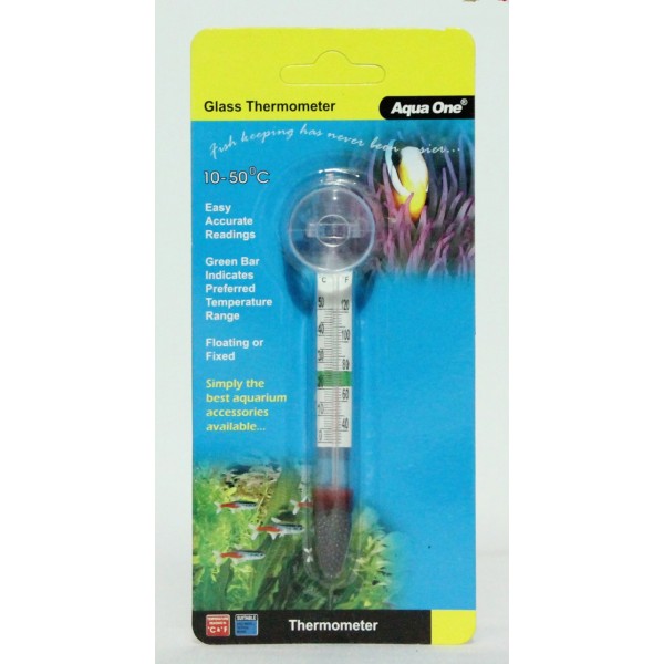 Aqua Glass Thermometer