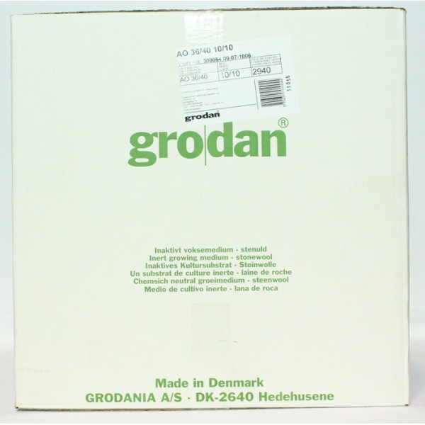 Grodan AO 36-40 Cubes Sheet of 98 Carton