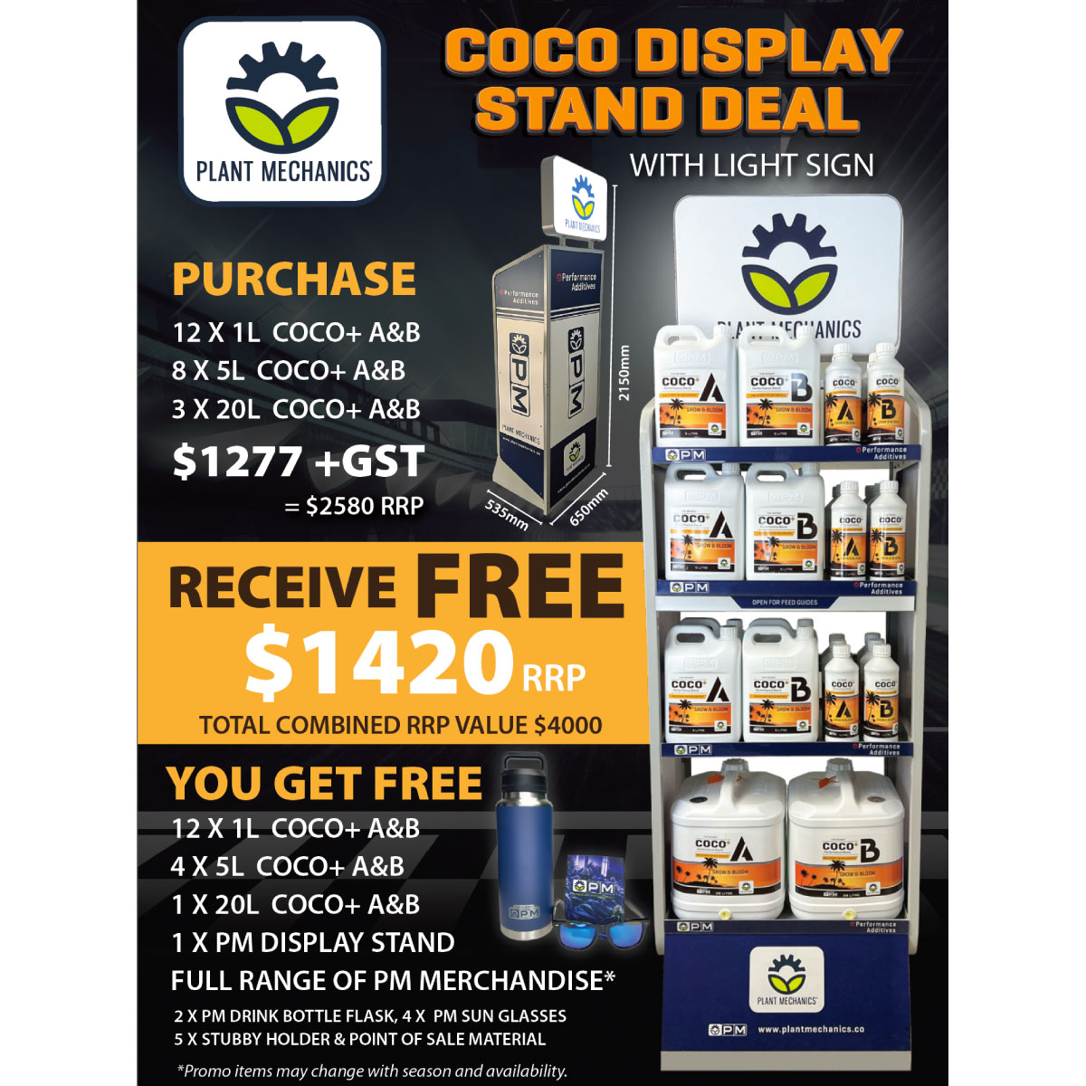 PLANT MECHANICS COCO+ A&B DISPLAY STAND DEAL - Image 3