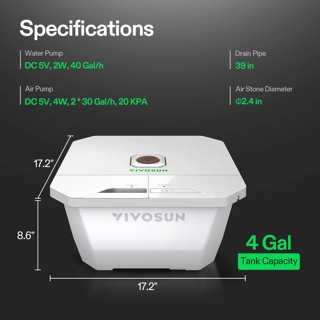VIVOSUN VGROW DWC KIT - Image 2
