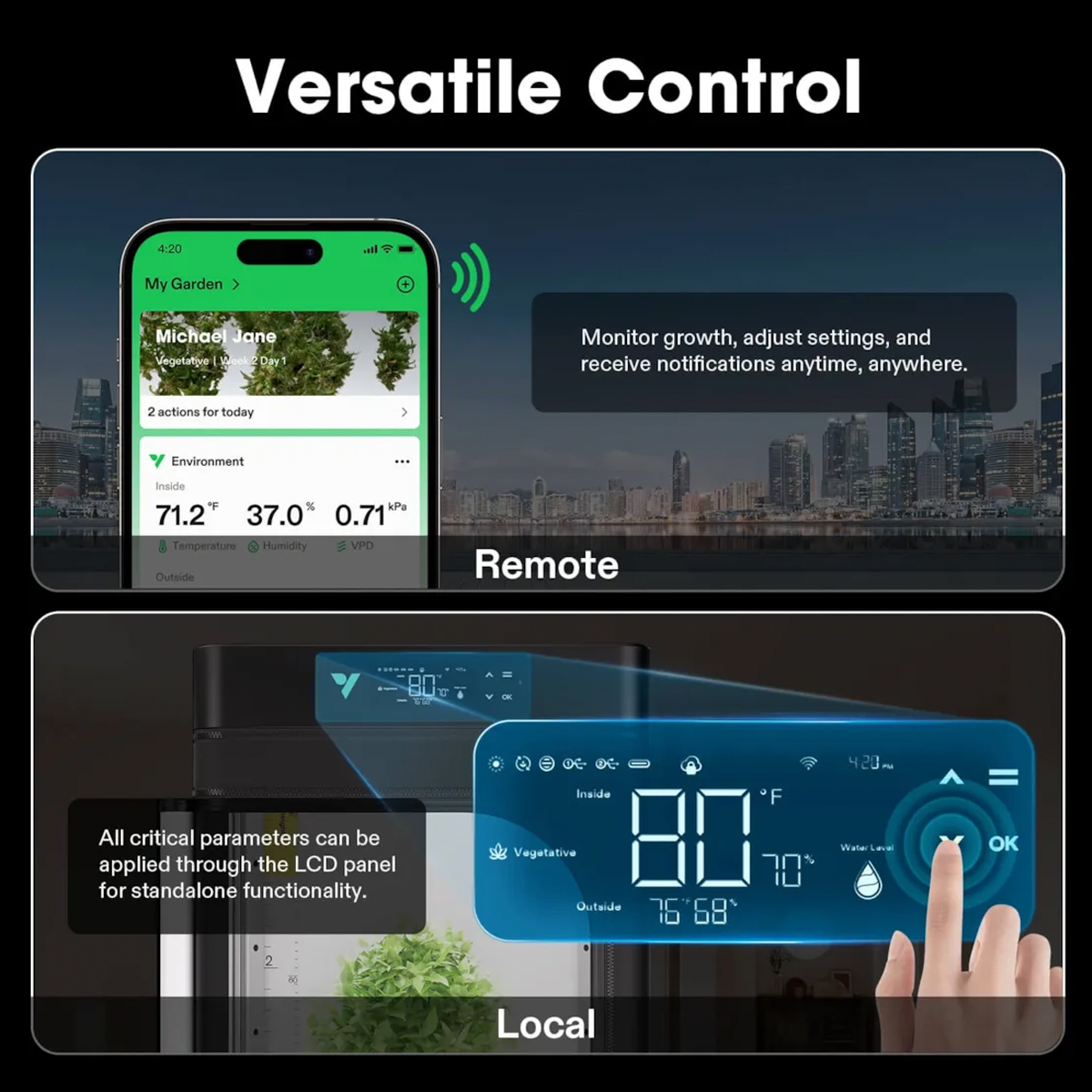 VIVOSUN VGROW SMART GROW BOX + EXCLUSIVE UPGRADE BOX - Image 3