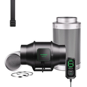 VIVOSUN AEROZESH S6 6" FAN + CARBON FILTER + DUCTING + E12 CONTROLLER KIT