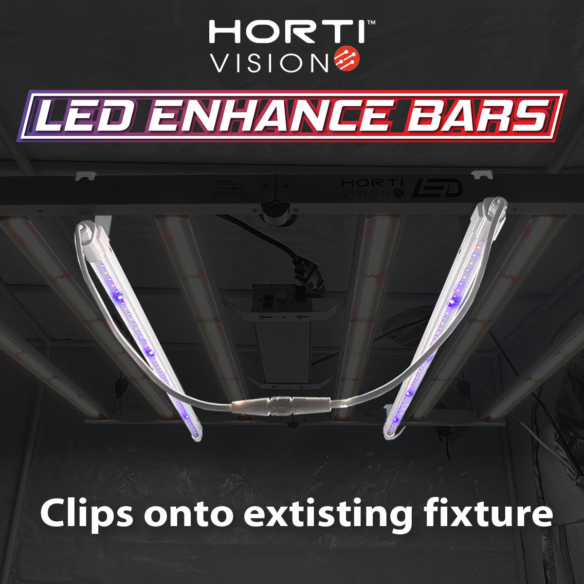 HORTIVISION 50W LED ENHANCE BARS (2 x 25W BARS) - Image 5
