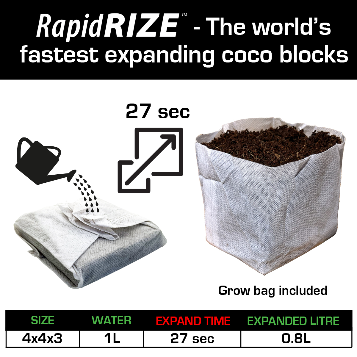QUIKGRO RAPID RIZE BLOCK 4X4 INCH - Image 5