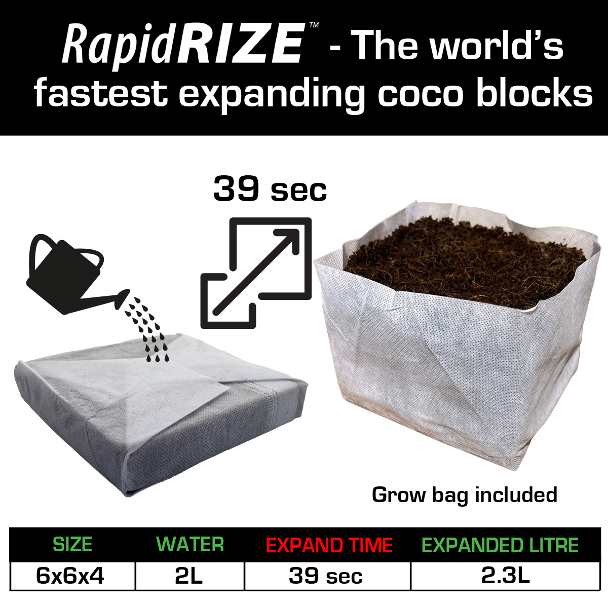 QUIKGRO RAPID RIZE BLOCK 6X6 INCH - Image 5