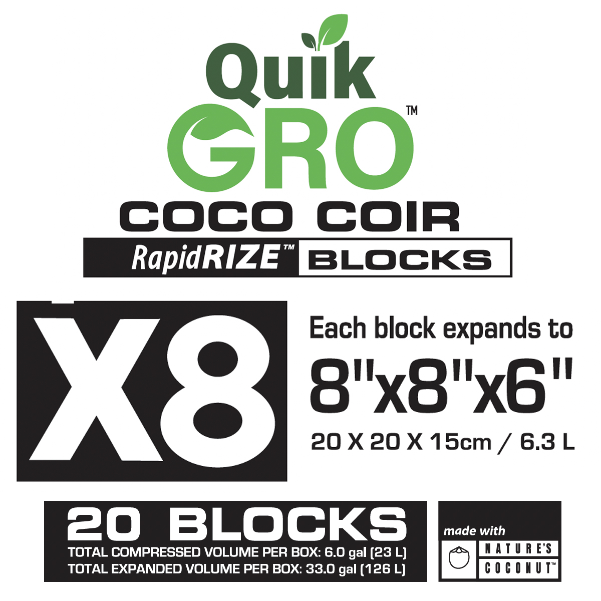 QUIKGRO RAPID RIZE BLOCK 8X8 INCH - Image 6