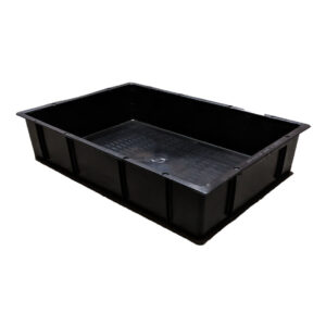 CROP-BOX BLACK 23L SOLID BASE 58 X 41 X 12CM
