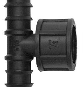 TEE 25MM THREADED FEMALE BSP 1/2 INCH THREADED BRANCH