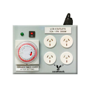 4 OUTLET HEAVY DUTY LIGHT TIMER 3000W 15 AMP + SEP / TIMER LEAD SM-EARTH