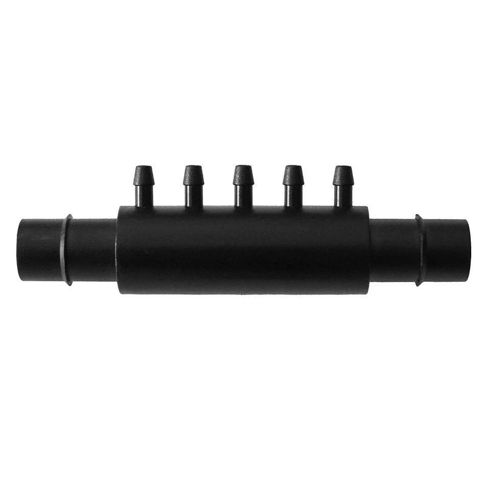 MANIFOLD 13MM INLINE WITH 5 MICROTUBE OUTLETS
