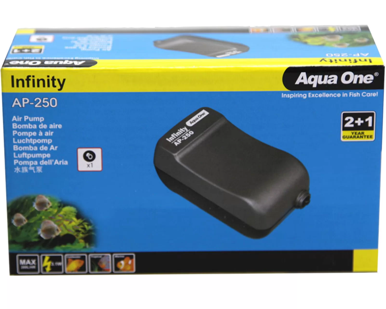 INFINITY AP-250R AIR PUMP SINGLE 200LH WITH AIRLINE KIT