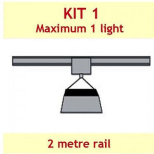 JUPITER 2 LIGHT 2 MTR RAIL INC CROSS BAR FOR 1 LAMP - KIT- 1 (WITH DELAY)