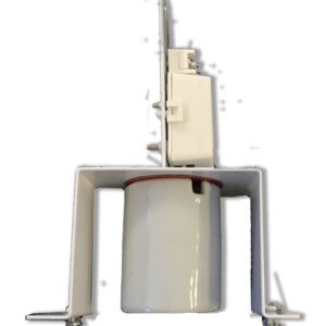 LAMP HOLDER 90 DEG ROUND EARTH LEAD (SUITS SPUN CHINA-HAT)