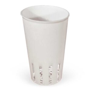 GROW-POT - 80MM SLOTTED WITH UV - REUSABLE WHITE TALL
