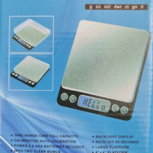 PROFESSIONAL DIGITAL SCALE 500GM TO 0.01 GM S/STEEL - AUTO OFF
