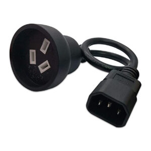 30CM MALE IEC TO FEMALE AUS ADAPTOR CABLE