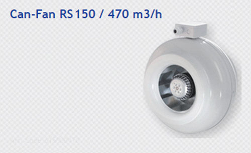 CAN-FAN RS 125 (84 LPS / 300 M3/H) METAL BODY