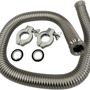 Ai 1.25" Flexible Premium SS Vacuum Bellow - 2 x Clamps & O Rings