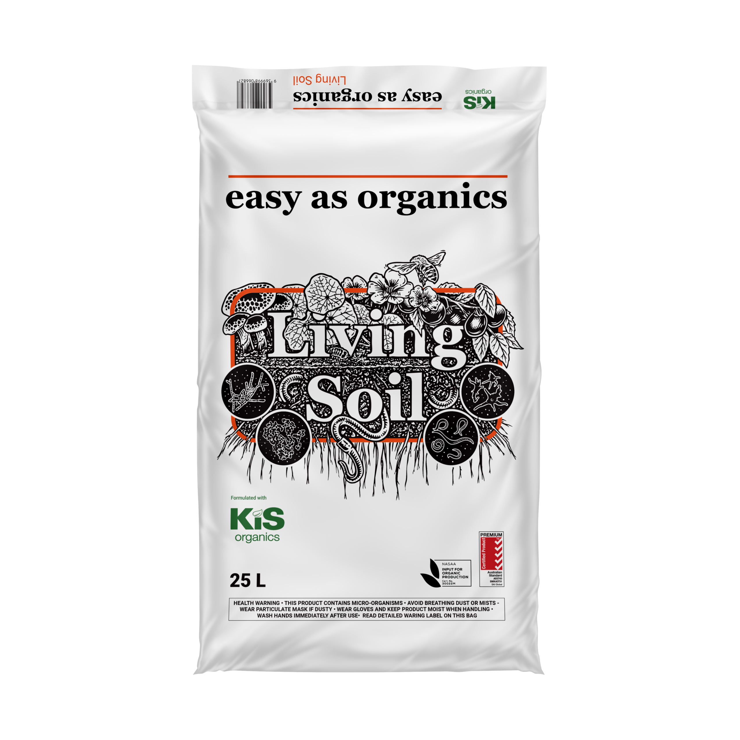 Easy As Organics Living Soil - KiS Mix 25 L