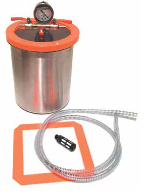 5.5 L/1.5 gal Stainless Steel Vacuum Kit