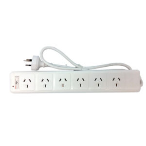POWER BOARD SIX OUTLET WITH OVERLOAD CUT-OUT BUTTON