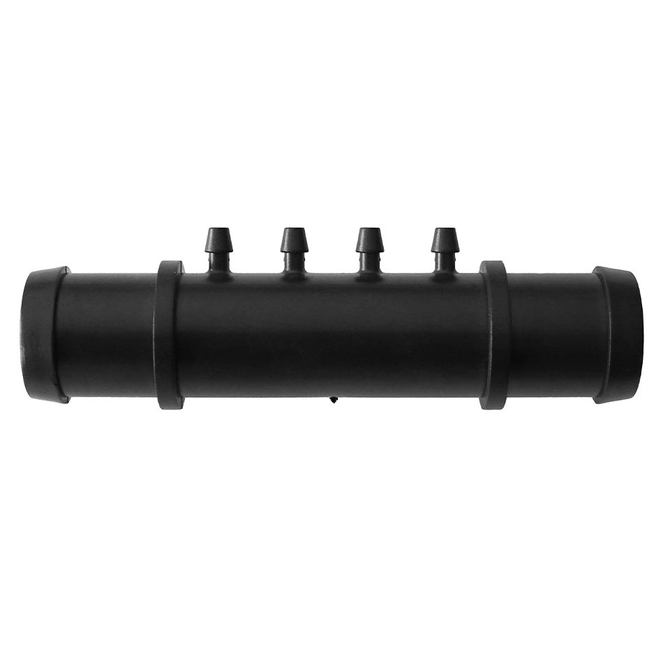 MANIFOLD 25MM IMLINE WITH 4 MICROTUBE OUTLETS