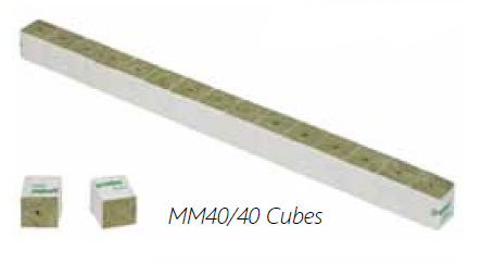 Grodan MM40/40 Wrapped 40 mm Cube 2250 pcs